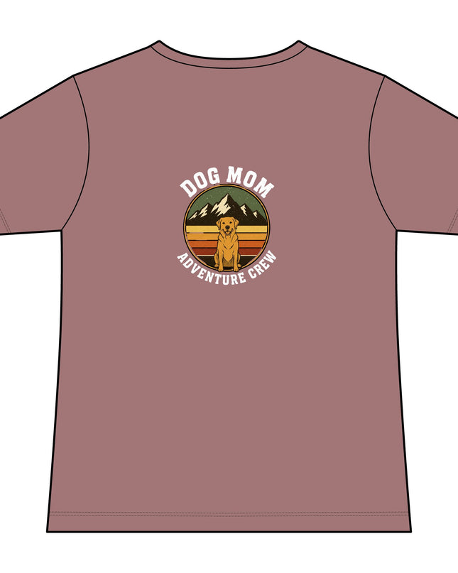 "Dog Mom" Women's Relaxed Jersey Short Sleeve V-Neck Tee