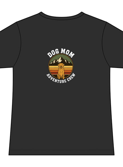 "Dog Mom" Women's Relaxed Jersey Short Sleeve V-Neck Tee