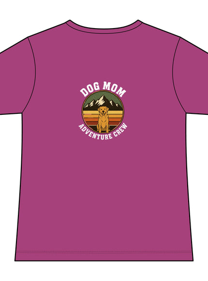 "Dog Mom" Women's Relaxed Jersey Short Sleeve V-Neck Tee