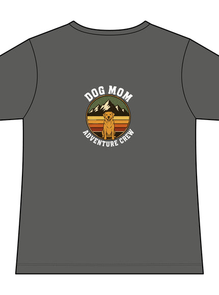 "Dog Mom" Women's Relaxed Jersey Short Sleeve V-Neck Tee