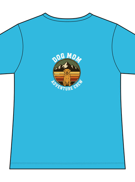 "Dog Mom" Women's Relaxed Jersey Short Sleeve V-Neck Tee