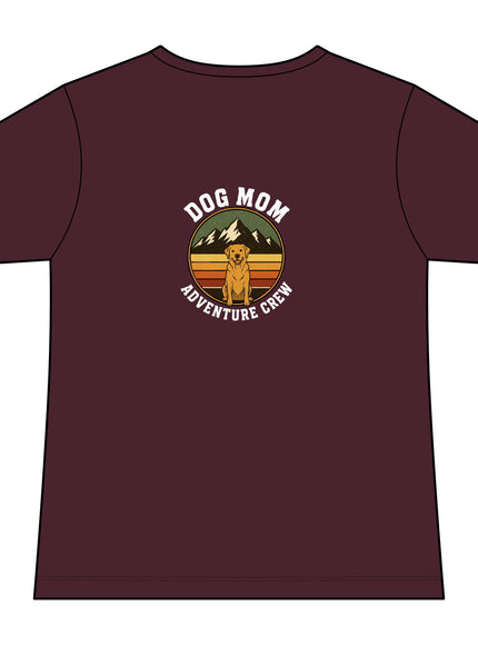"Dog Mom" Women's Relaxed Jersey Short Sleeve V-Neck Tee