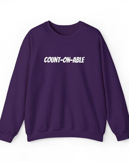 "Count-on-able" Unisex Embroidered Sweatshirt