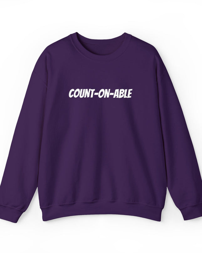 "Count-on-able" Unisex Embroidered Sweatshirt