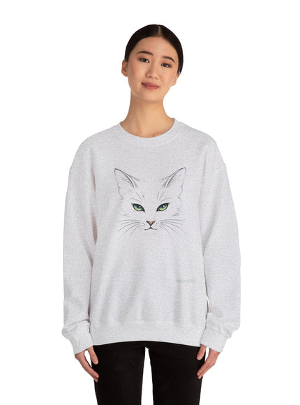 "Cat Face Sketch" Unisex Adult Sweatshirt