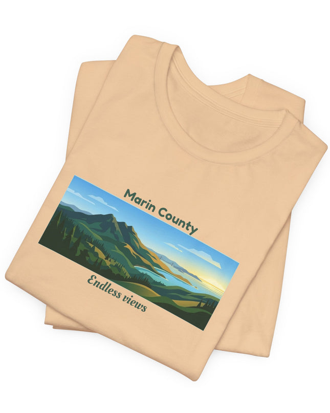 "Marin County - Endless Views" Unisex Jersey Short Sleeve Tee