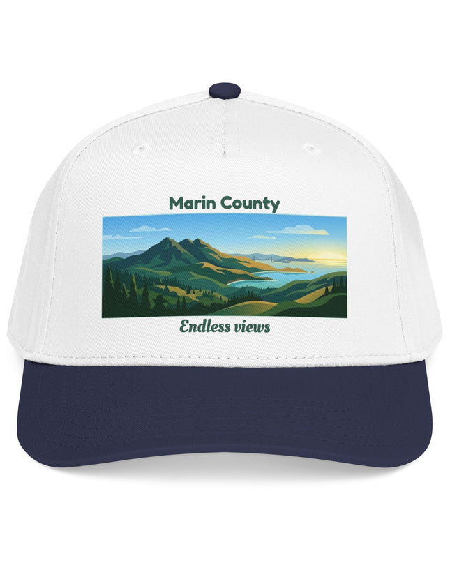 "Marin County - Endless Views" Mid Profile Baseball Cap