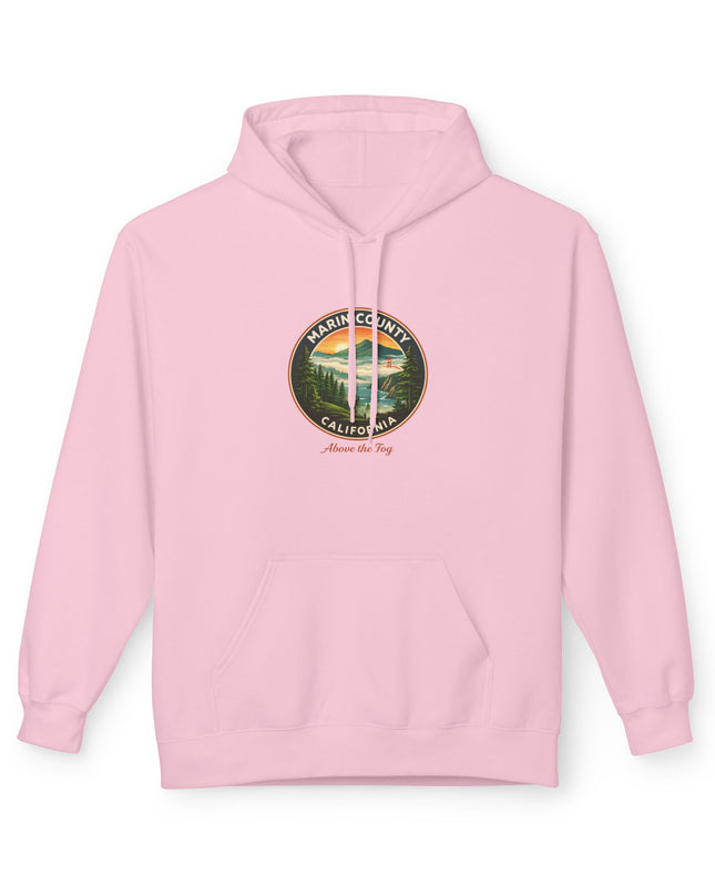 "Marin County, Above the Fog" Unisex Midweight Softstyle Fleece Hoodie