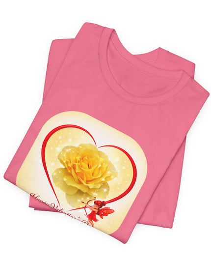 "Happy Valentine's Day" Unisex Jersey Short Sleeve Tee