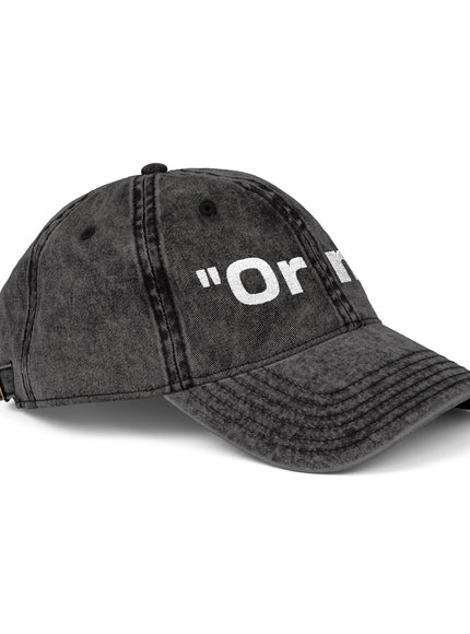 "Or No" Vintage Cap (Embroidery)