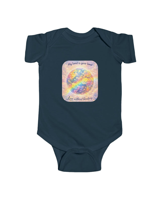 "My Land is Your Land" Infant Fine Jersey Bodysuit