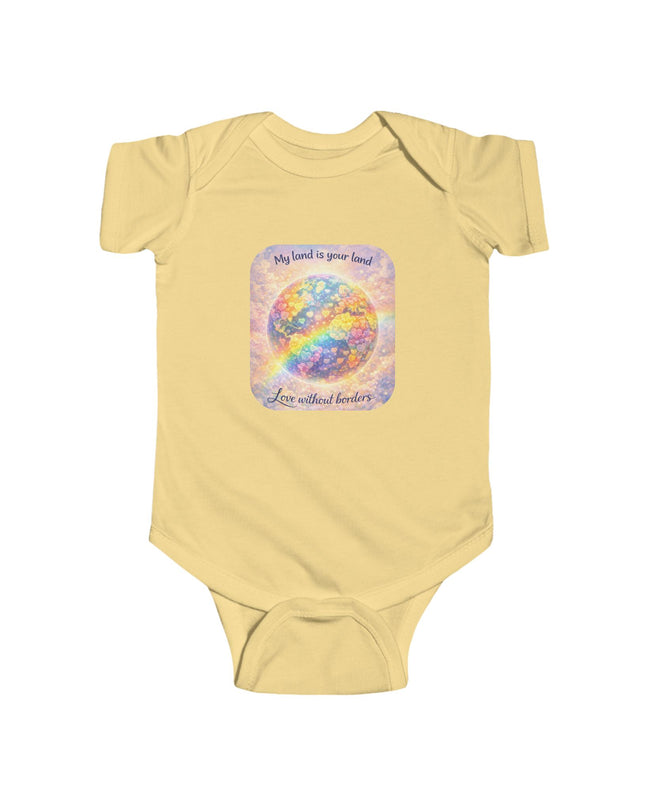"My Land is Your Land" Infant Fine Jersey Bodysuit