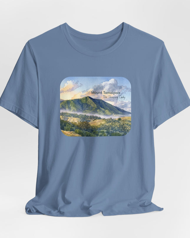 "Mount Tamalpais, the Sleeping Lady" Unisex Jersey Short Sleeve Tee