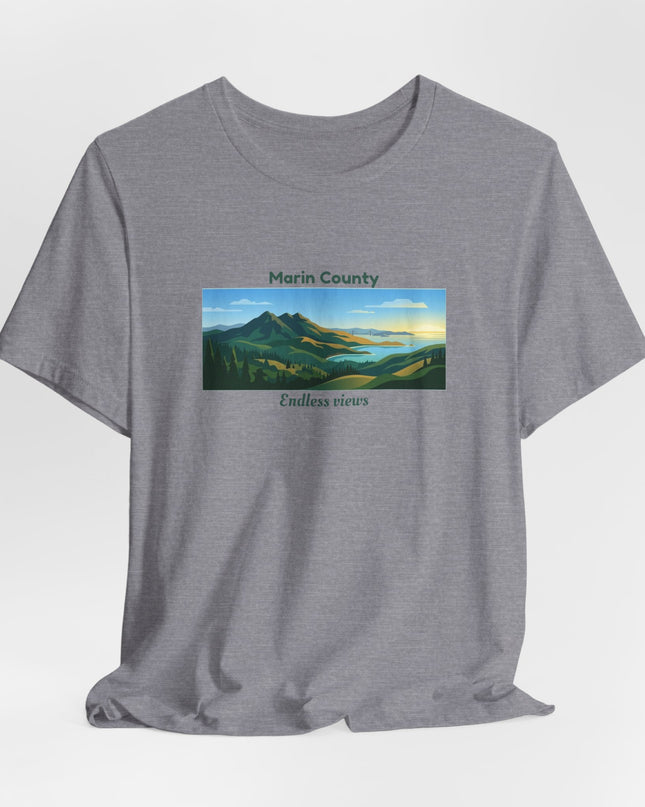 "Marin County - Endless Views" Unisex Jersey Short Sleeve Tee