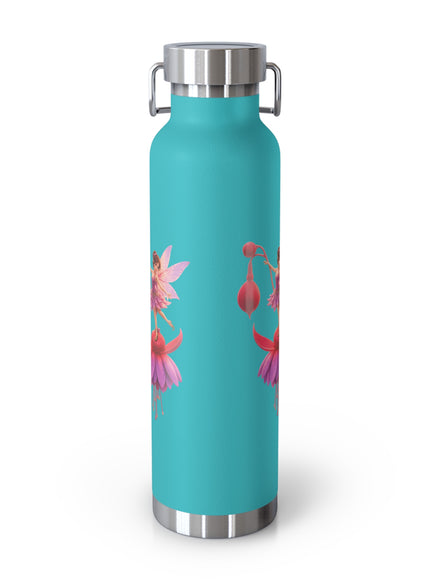 "Fuchsia Fairy" Copper Vacuum Insulated Bottle, 22oz