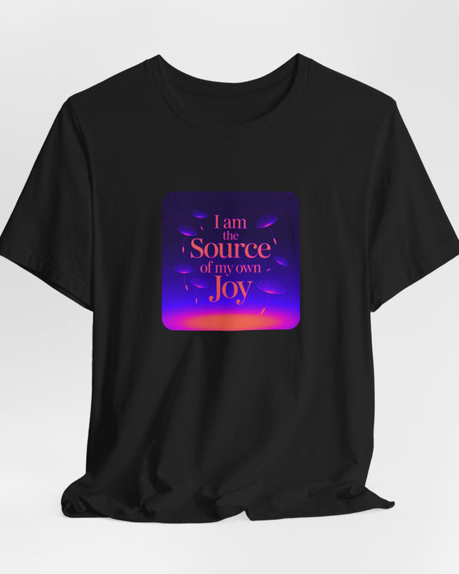 "I Am the Source of my Own Joy, (Energy for Success)" Women's and Men's Jersey Short Sleeve Tee