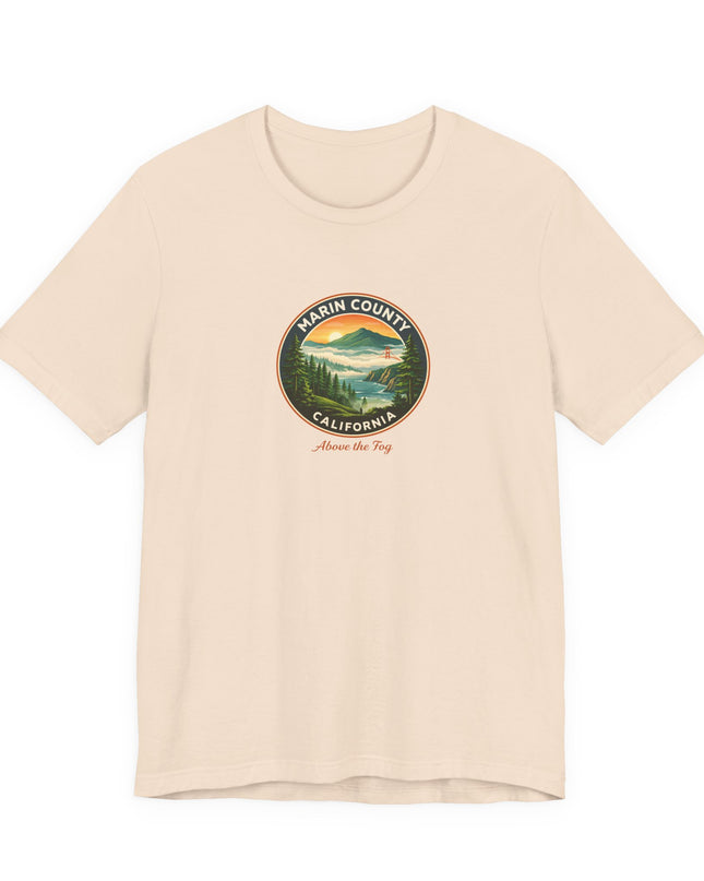 "Marin County, Above the Fog" Unisex Jersey Short Sleeve Tee