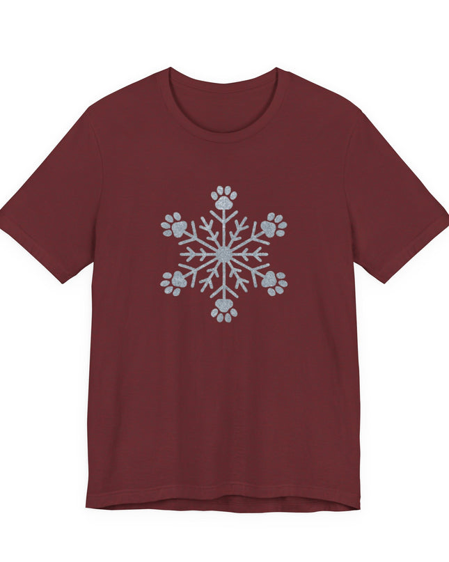 "Snowflake with paws" Unisex Jersey Short Sleeve Tee