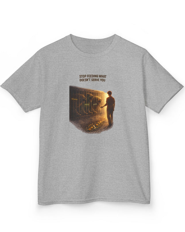 "Stop Feeding What Doesn't Serve You" Kids Heavy Cotton Tee