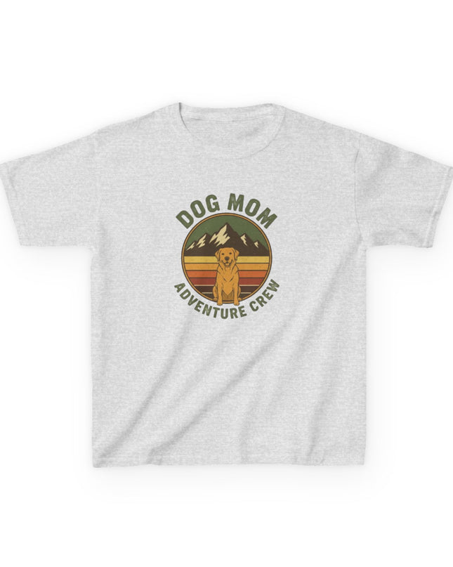"Dog Mom Adventure Crew" Kids Heavy Cotton Tee