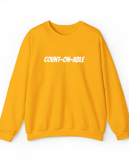 "Count-on-able" Unisex Embroidered Sweatshirt