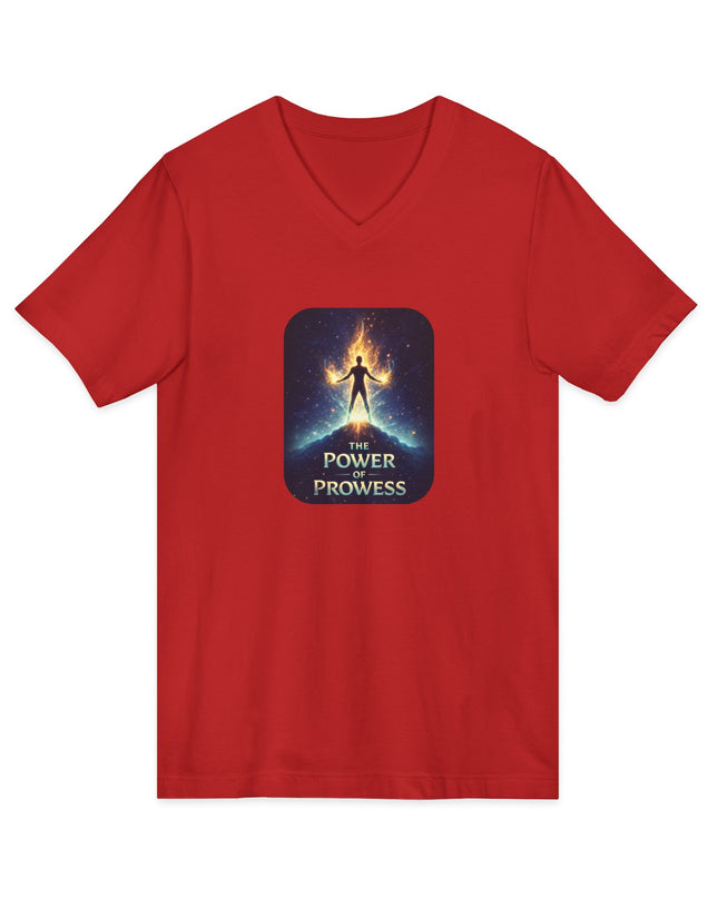 "The Power of Prowess" Unisex Jersey Short Sleeve V-Neck Tee
