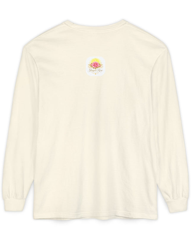 "Blessed and Beautiful" Unisex Garment-dyed Long Sleeve T-Shirt