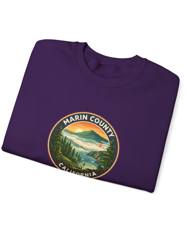 "Marin County, Above the Fog" Unisex Heavy Blend Crewneck Sweatshirt
