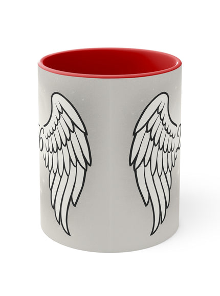 "Celestial Angel Wings 256" Accent Mug