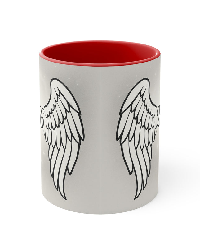 "Celestial Angel Wings 256" Accent Mug