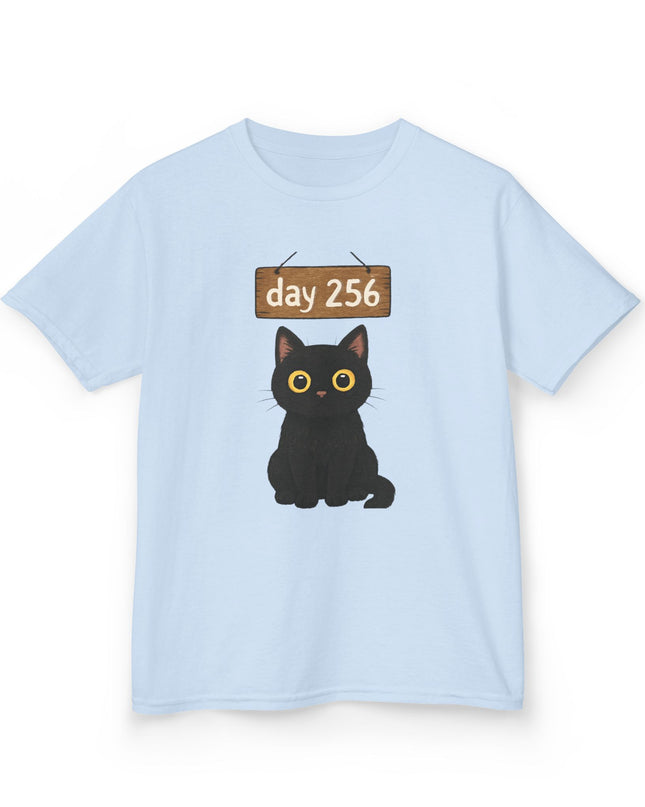 Day 256, no blinking black cat Kids Heavy Cotton Tee by Gildan 5000B