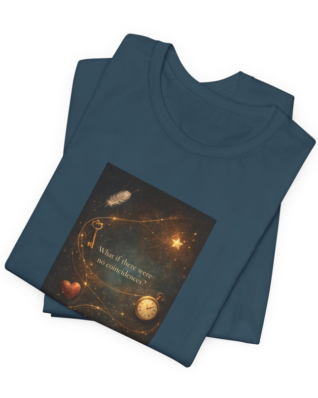 "What If There Were No Coincidences?" Unisex Jersey Short Sleeve Tee