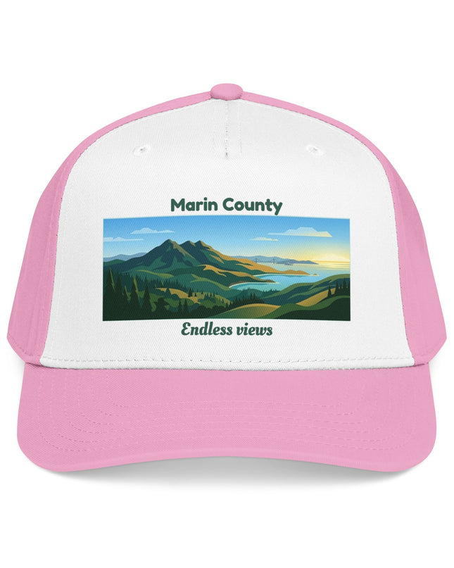 "Marin County - Endless Views" Mid Profile Baseball Cap