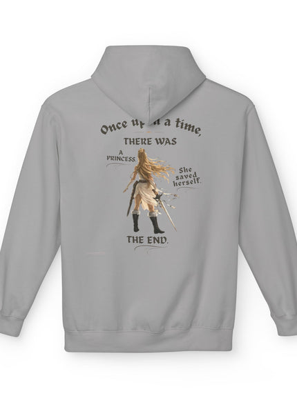 "She Saved Herself V1" (Ink both sides) Unisex Midweight Softstyle Fleece Hoodie