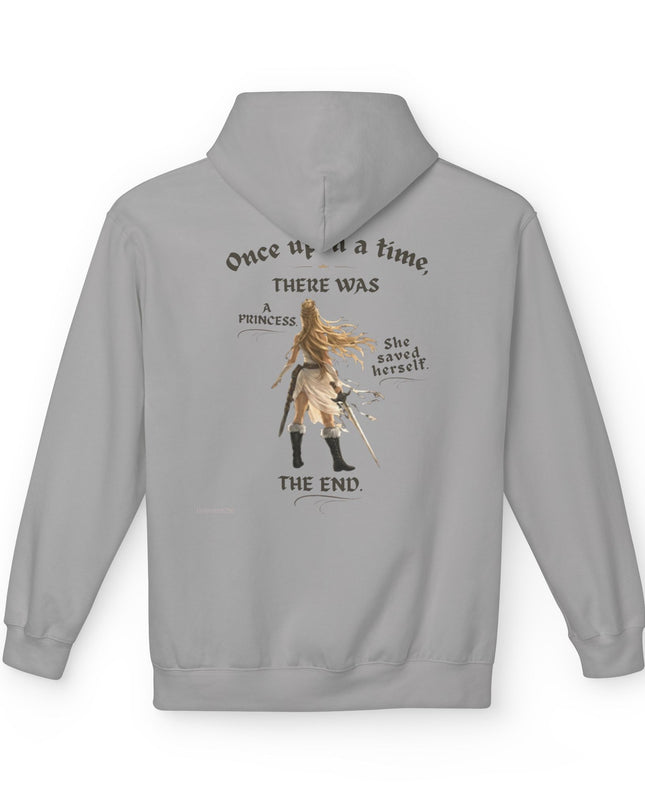 "She Saved Herself" (Ink both sides) Unisex Midweight Softstyle Fleece Hoodie