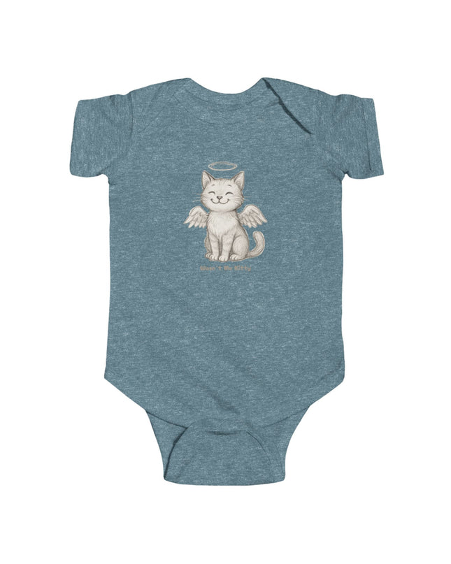 "Wasn't Me Kitty" Infant Fine Jersey Bodysuit