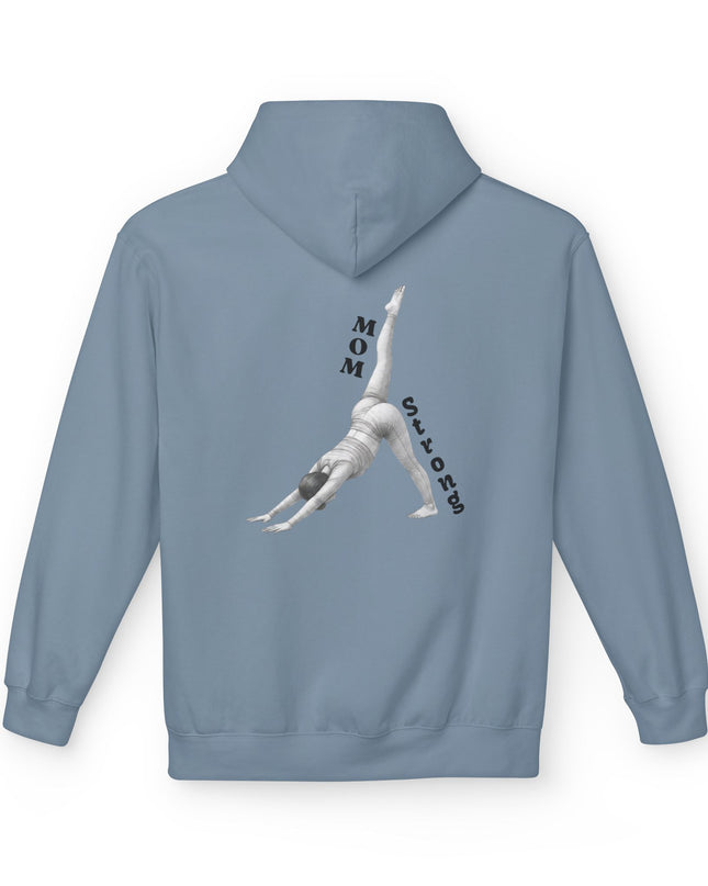 "Mom Strong Pilates" (Darker ink on both sides) Unisex Midweight Softstyle Fleece Hoodie