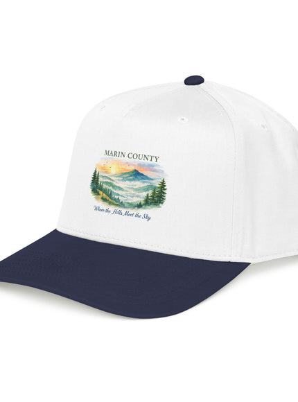 "Marin County, Where the Hills Meet the Sky" Mid Profile Baseball Cap