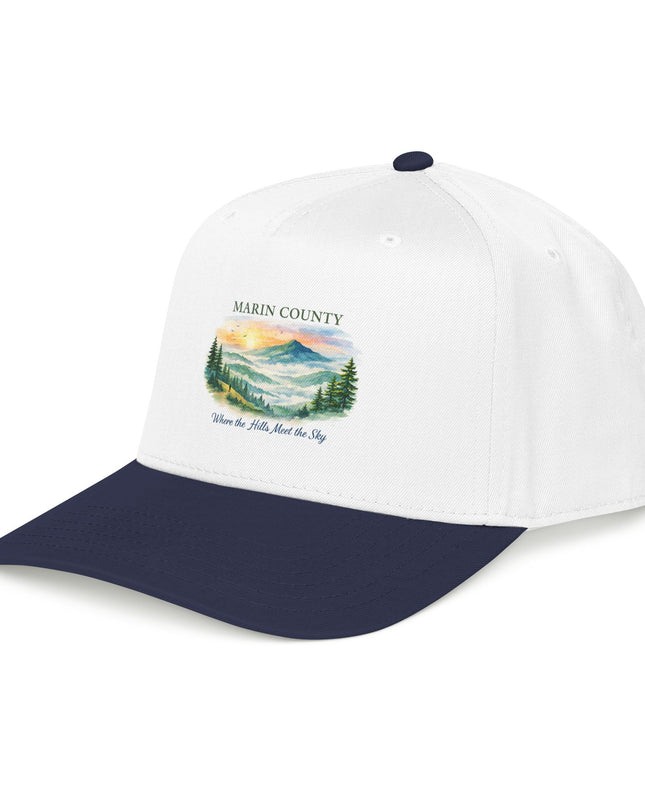 "Marin County, Where the Hills Meet the Sky" Mid Profile Baseball Cap