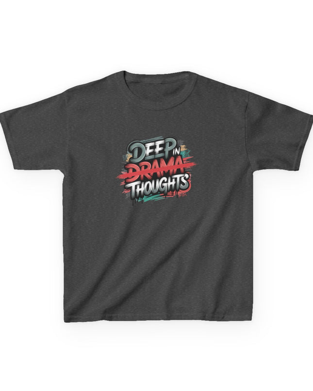"Deep in Drama Thoughts" Kids Heavy Cotton Tee