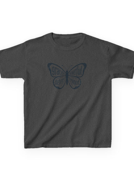"Butterfly With Words" Kids Heavy Cotton Tee