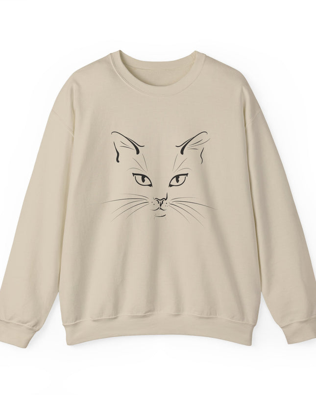 "Cat Face Sketch" Unisex Adult Sweatshirt