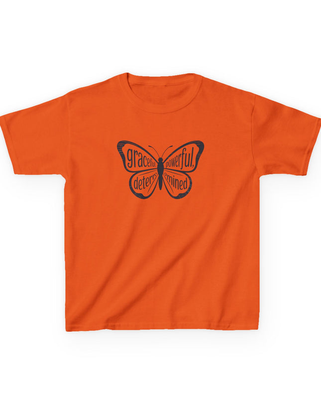 "Butterfly With Words" Kids Heavy Cotton Tee