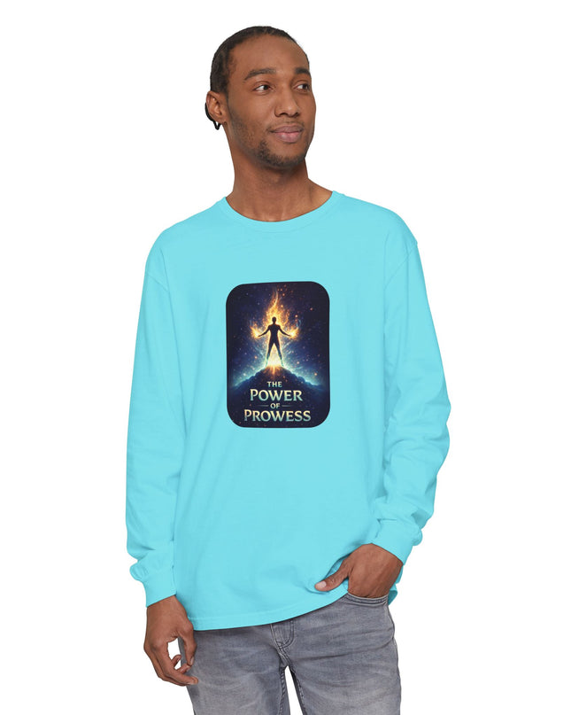 "The Power of Prowess" Unisex Garment-dyed Long Sleeve T-Shirt