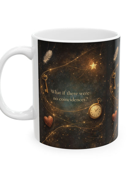 "What If There Were No Coincidences" Ceramic Mug, (11oz, 15oz)