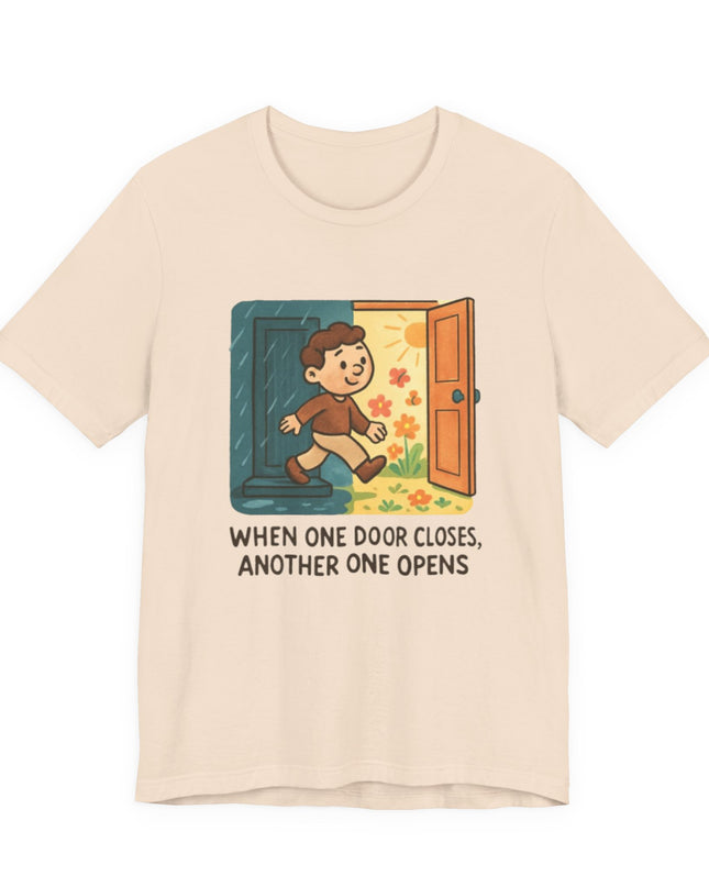 "Door Closes" Unisex Jersey Short Sleeve Tee