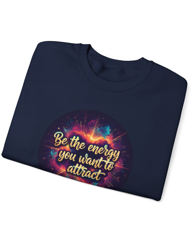"Be the Energy You Want to Attract" Unisex Adult Sweatshirt