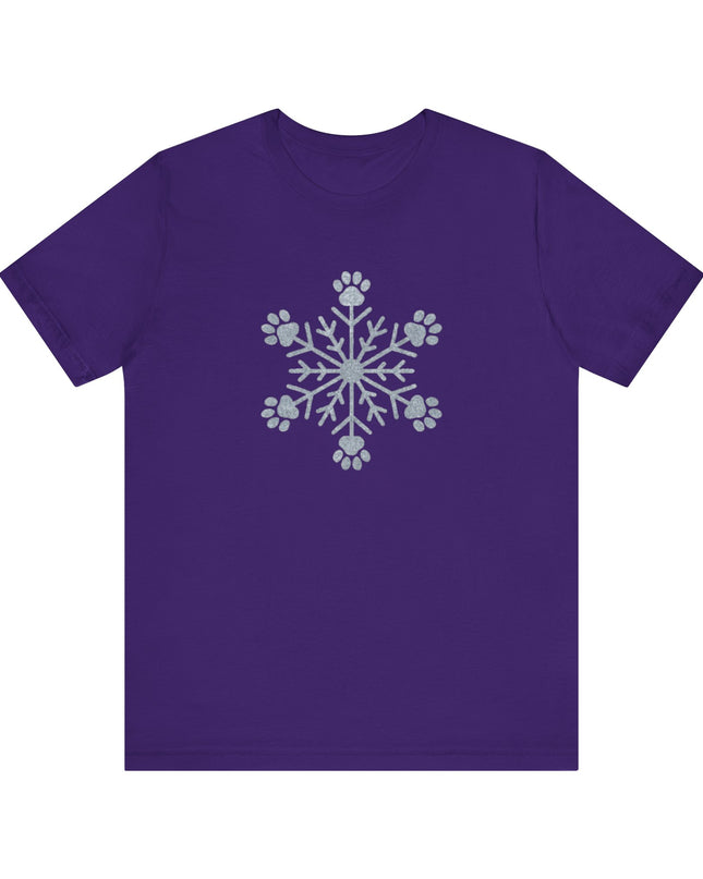 "Snowflake with paws" Unisex Jersey Short Sleeve Tee