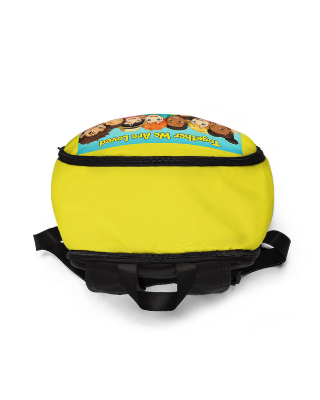 "Together We Are Loved" Unisex Fabric Backpack
