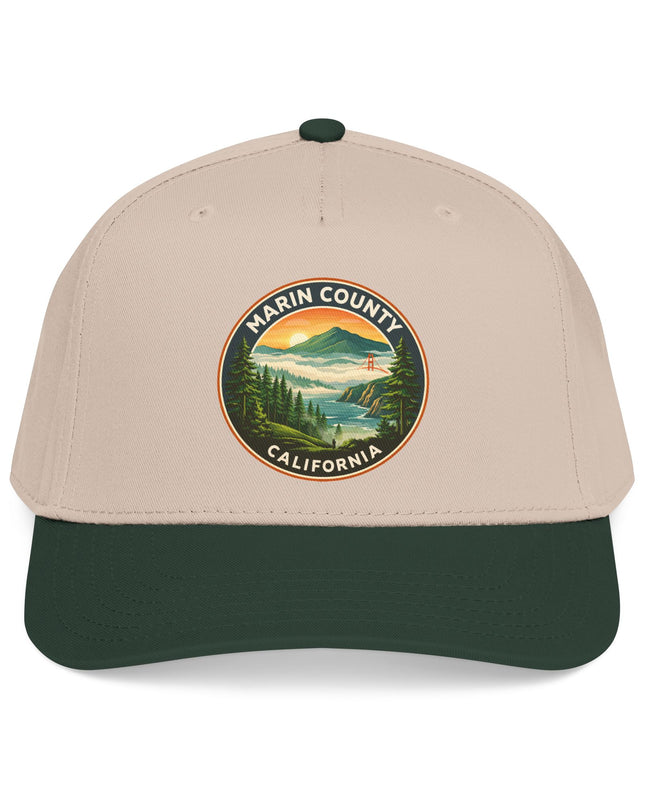 "Marin County, Above the Fog" Mid Profile Baseball Cap